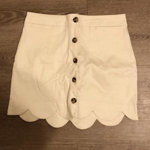 Cream skirt
